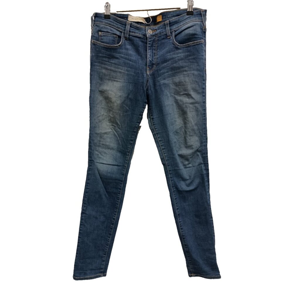 Anthropologie Pilcro Womens Serif Jeans Size 30 Blue Skinny Leg Mid Rise